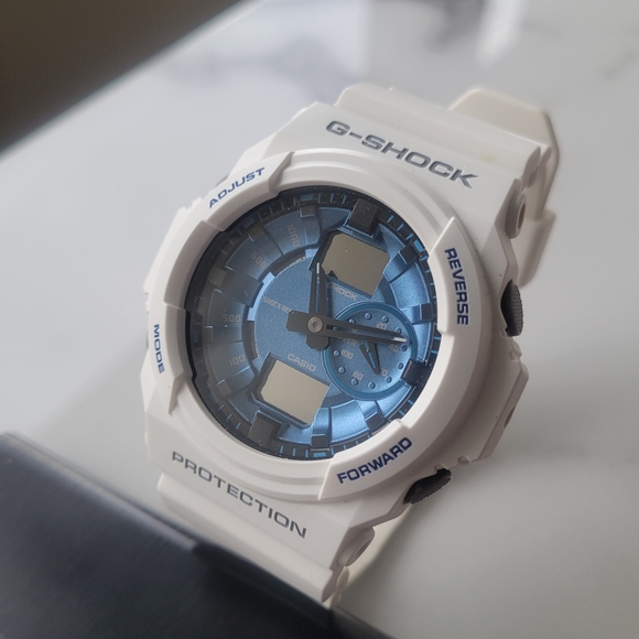 Like New Casio G-Shock Baby G White And Blue Watch (GA-150MF-7ACR) - Picture 1 of 5